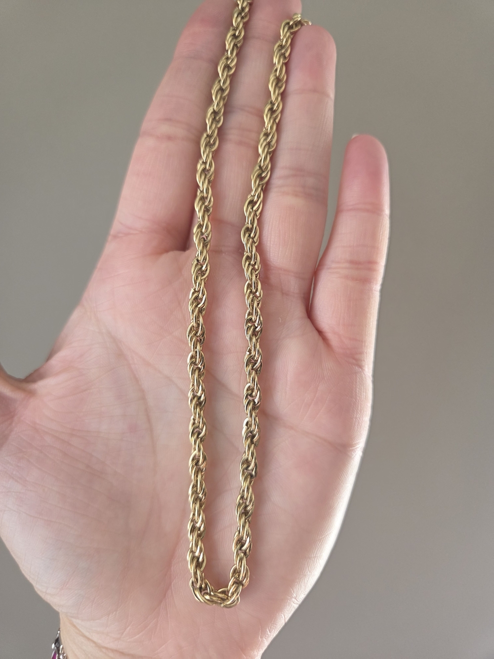 Gold Rope Chain Necklace - Women Jewelry